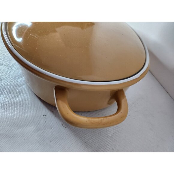 Country Living Oven To Table Bakeware Ovenware Mustard Ceramic Oval Serving Dish - Picture 5 of 9